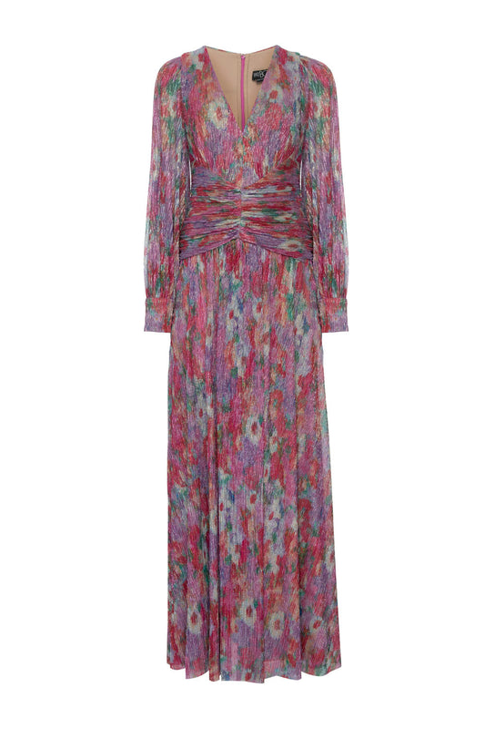 VESTIDO LONGO GARDEN COSMOS ROSA