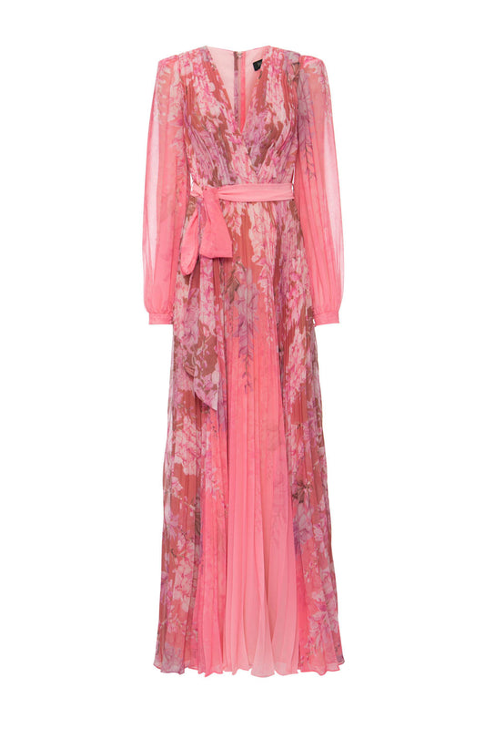 VESTIDO LONGO FAIXA COTTON CANDY ROSA