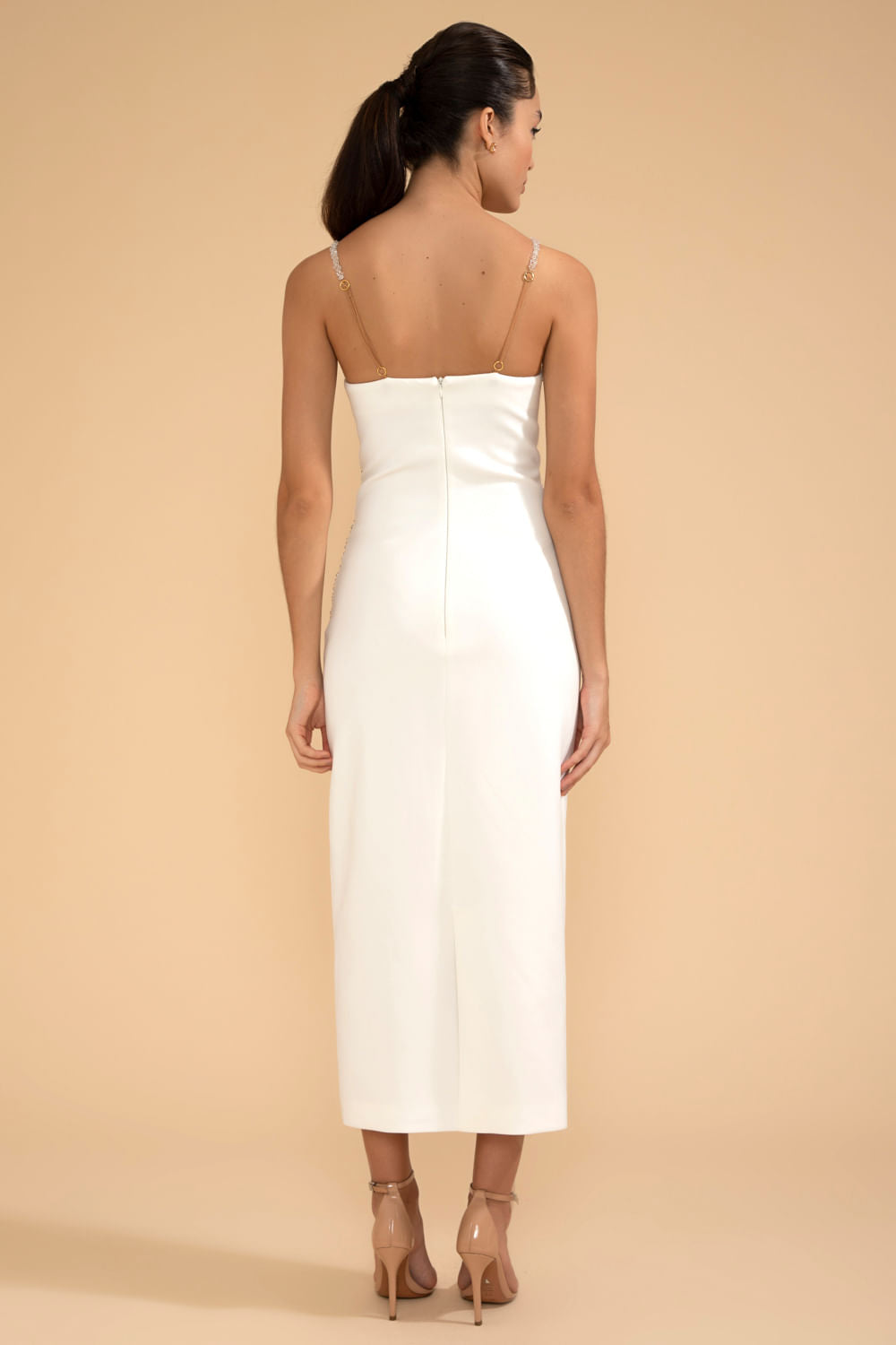 VESTIDO PATBO V23 OFF WHITE
