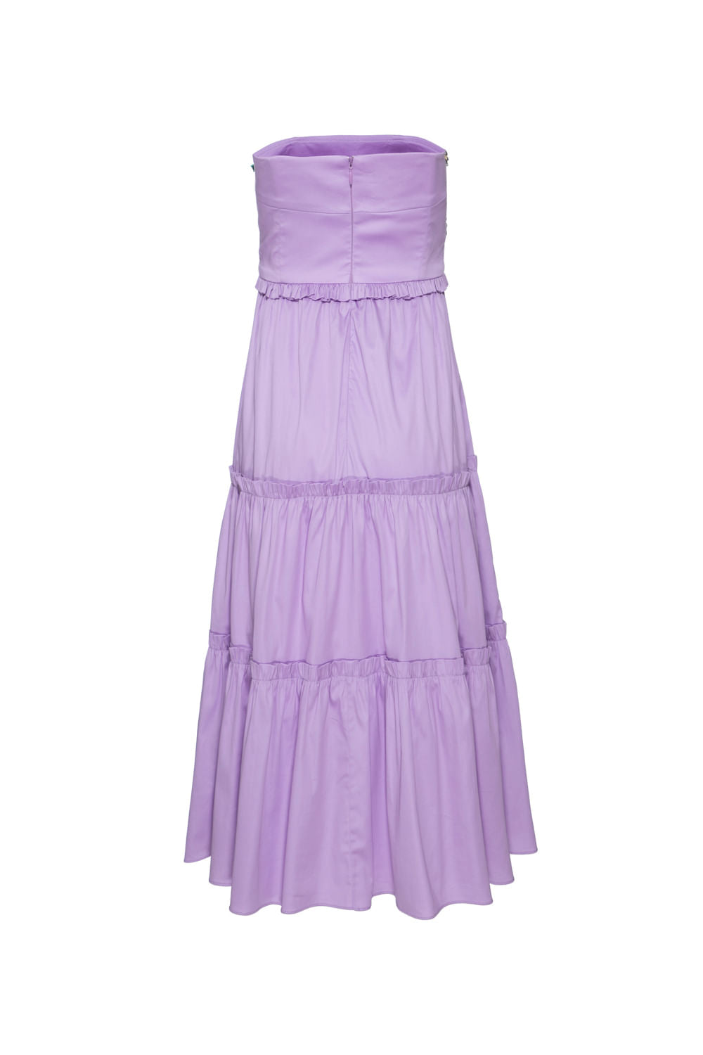 VESTIDO MÍDI CAMADAS TRICOLINE JANE LILAS