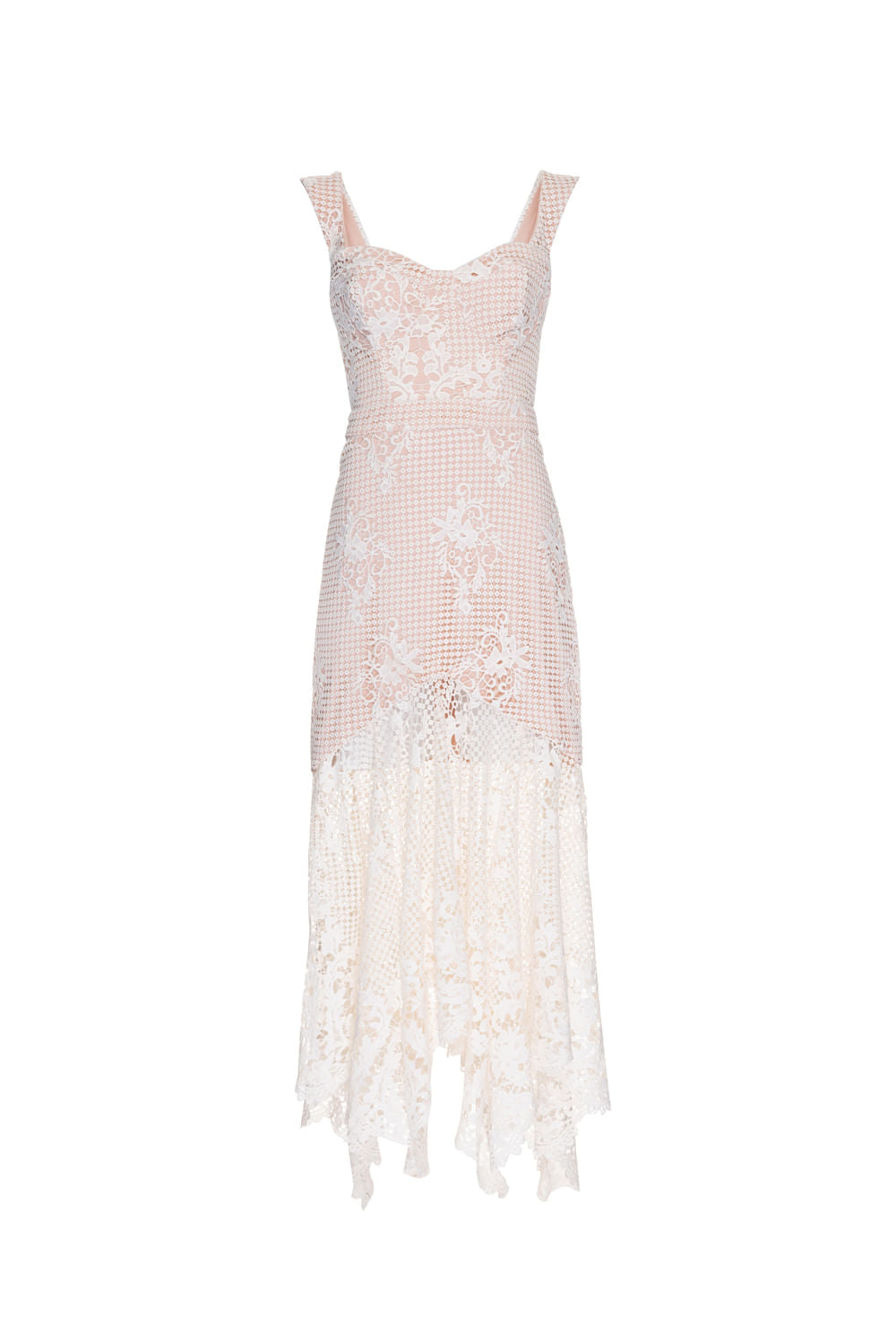 VESTIDO MÍDI GUIPIR BIRKIN OFF WHITE
