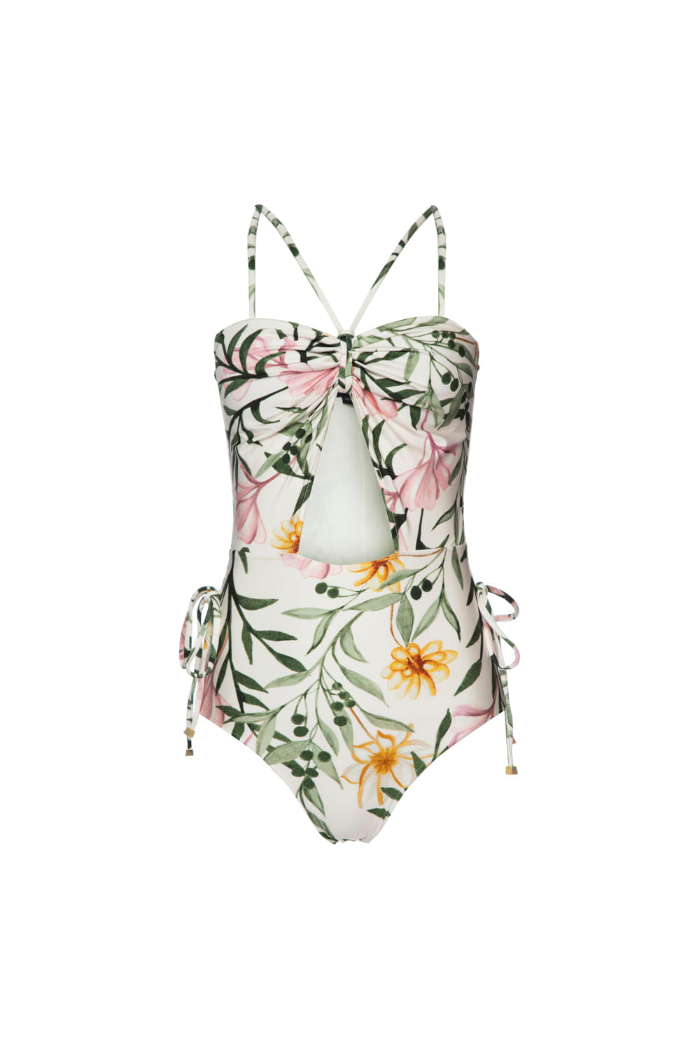 BODY AMARRAÇÃO LATERAL JASMINE OFF WHITE