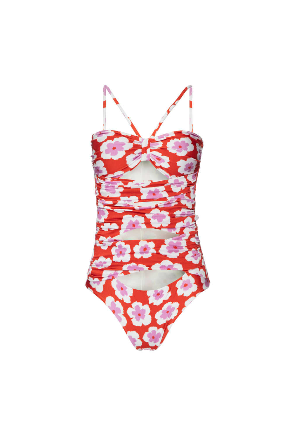 BODY RECORTES WIND FLOWER VERMELHO