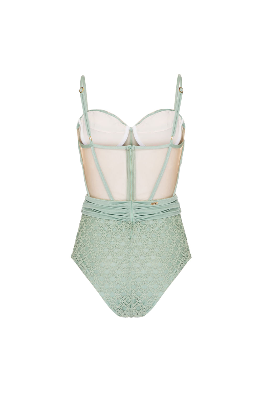 BODY CORSET LYCRA FEMME VERDE