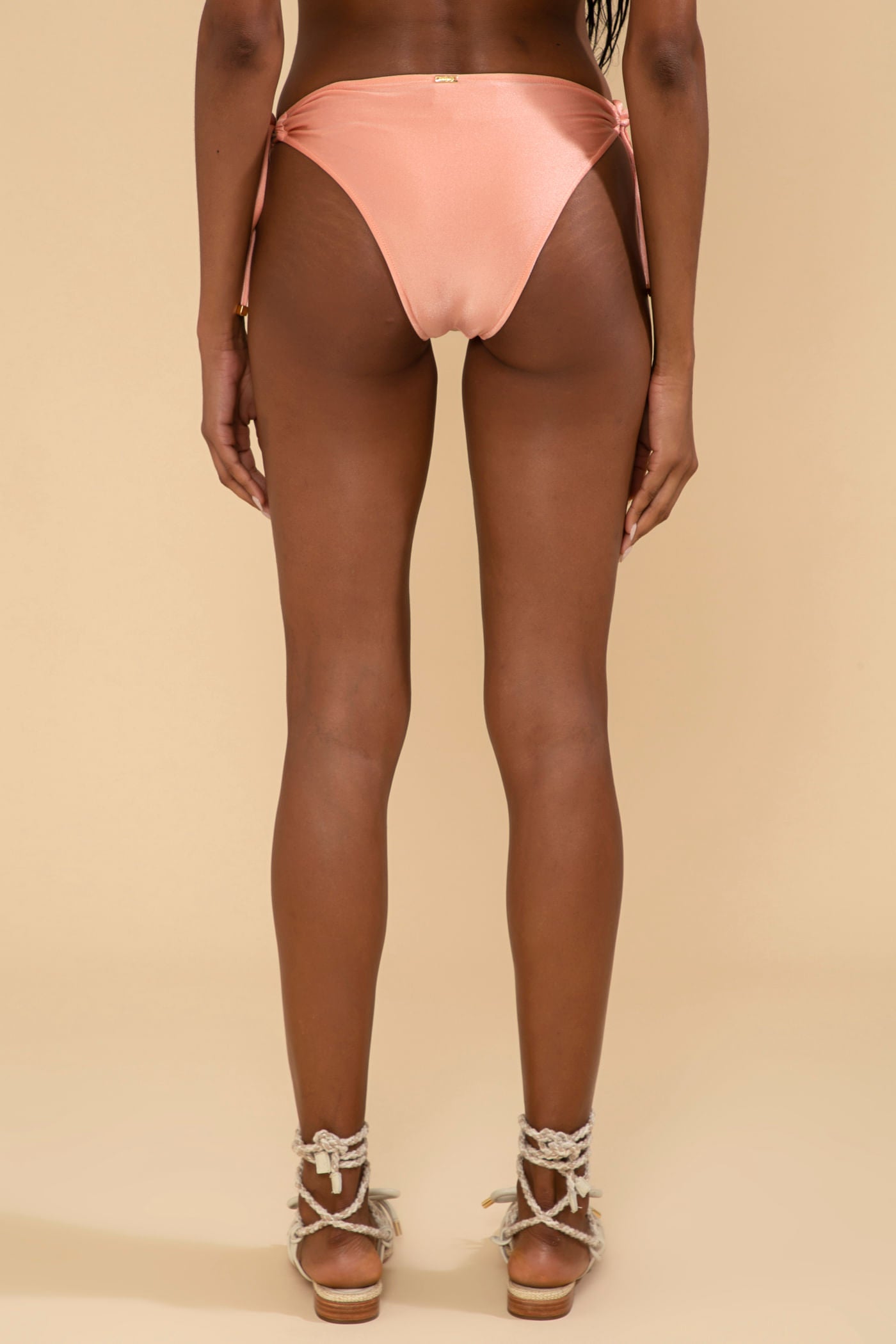 CALCINHA BIQUÍNI AMARRAÇÃO LYCRA FEMME CORAL