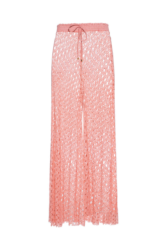CALÇA TELA LYCRA FEMME CORAL