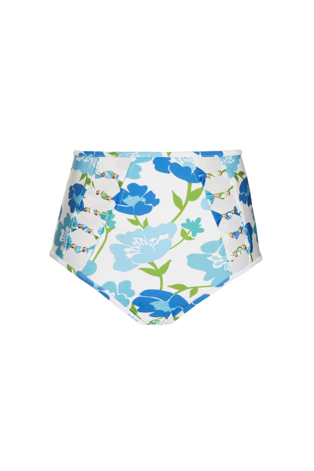 HOT PANTS RECORTES RETRÔ FLOWER OFF WHITE