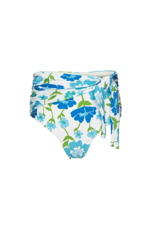 HOT PANTS AMARRAÇÃO RETRÔ FLOWER OFF WHITE