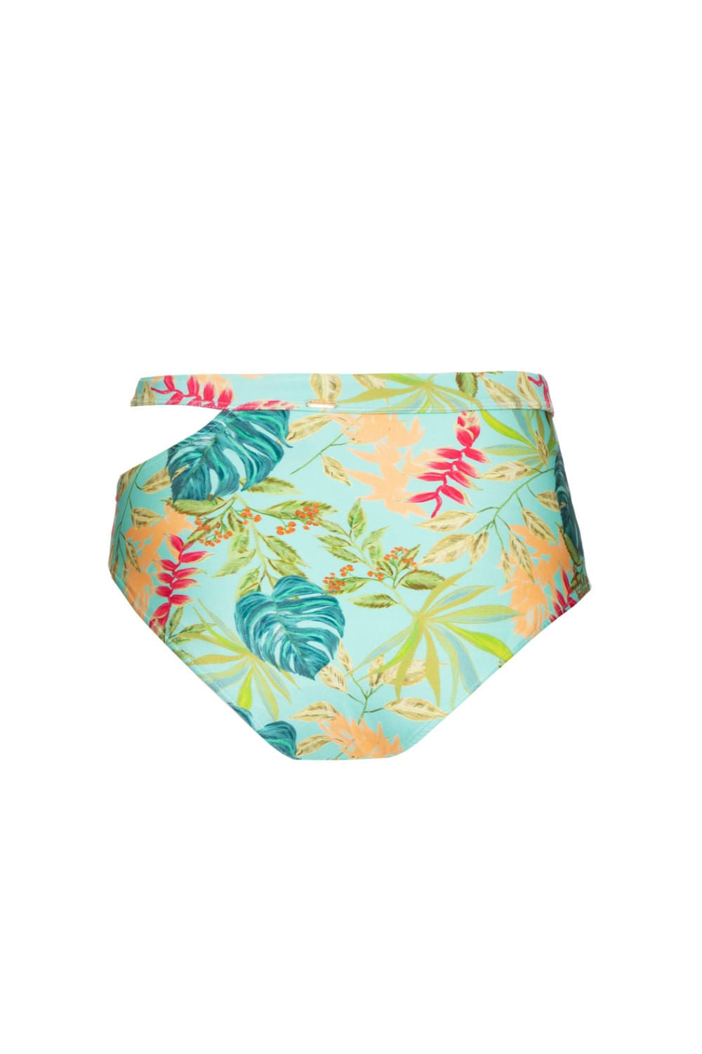 HOT PANTS RECORTE TROPICÁLIA VERDE