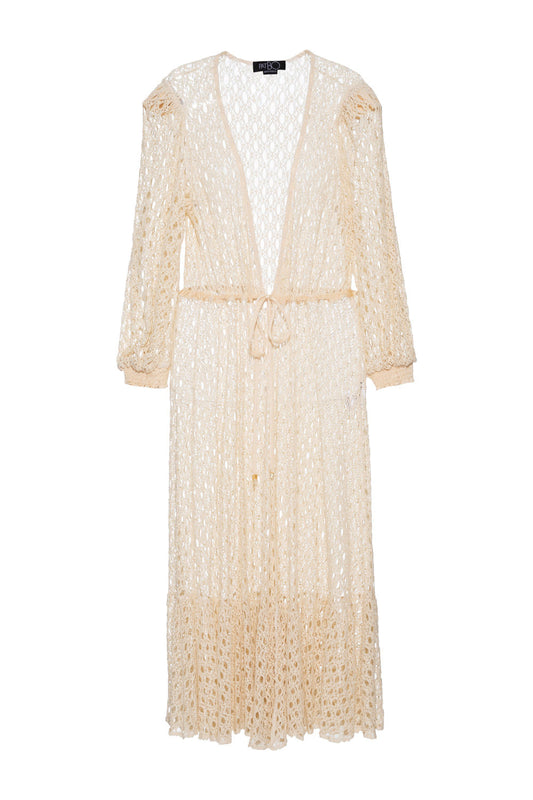 SAÍDA DE PRAIA  LONGA LYCRA FEMME OFF WHITE