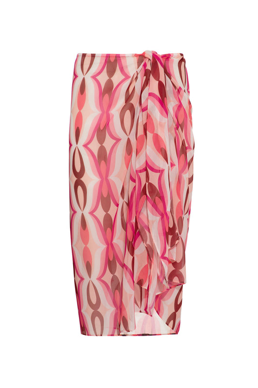 SAÍDA DE PRAIA MÍDI TWIST ROSA