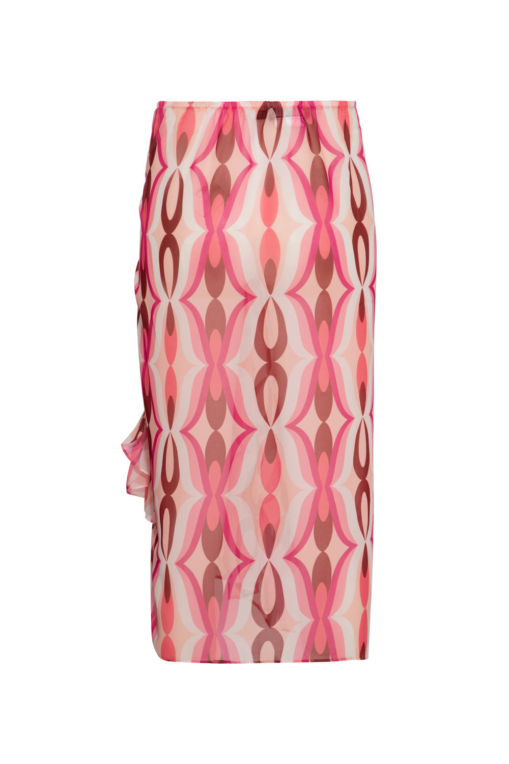 SAÍDA DE PRAIA MÍDI TWIST ROSA