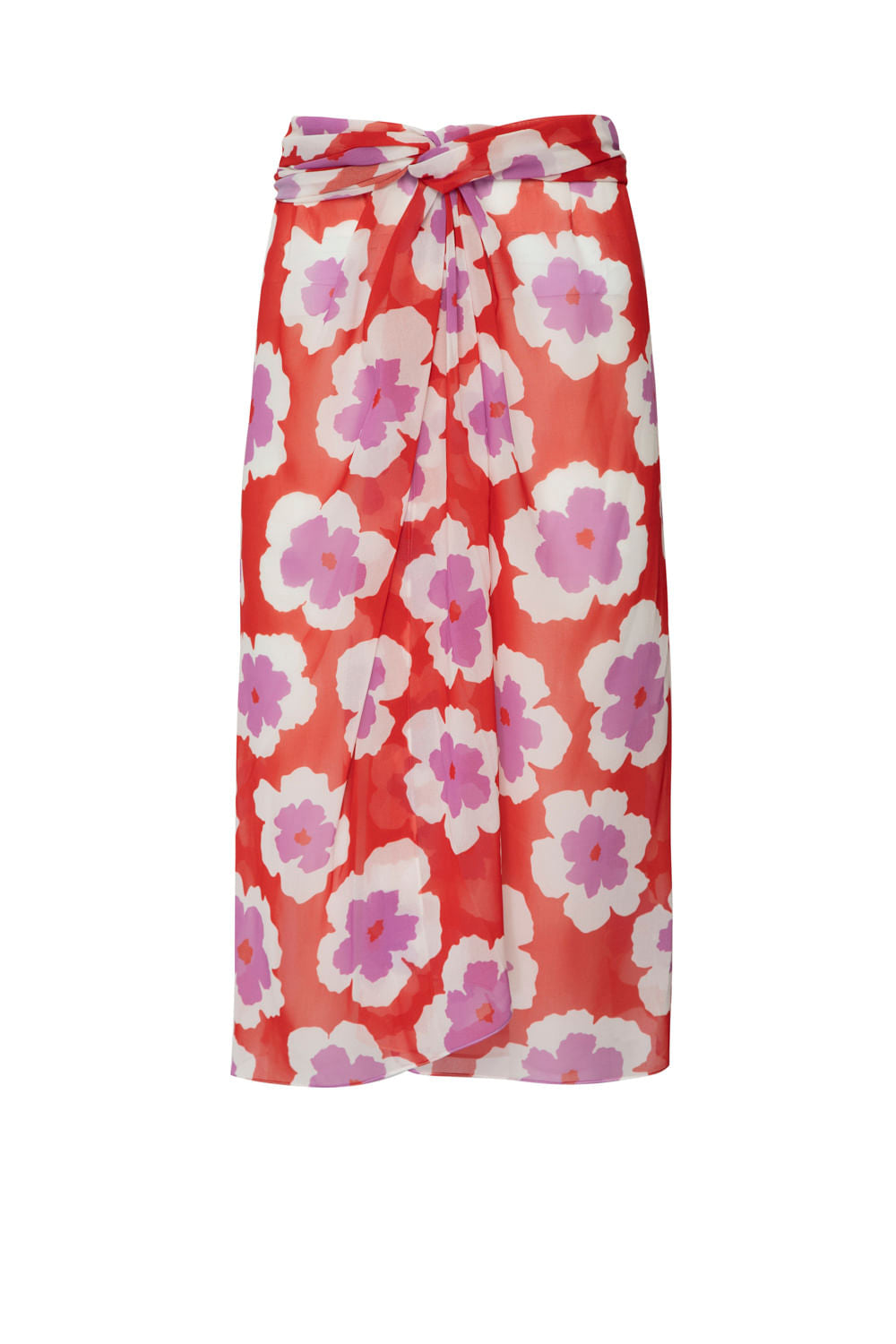 SAÍDA DE PRAIA MÍDI WIND FLOWER VERMELHO