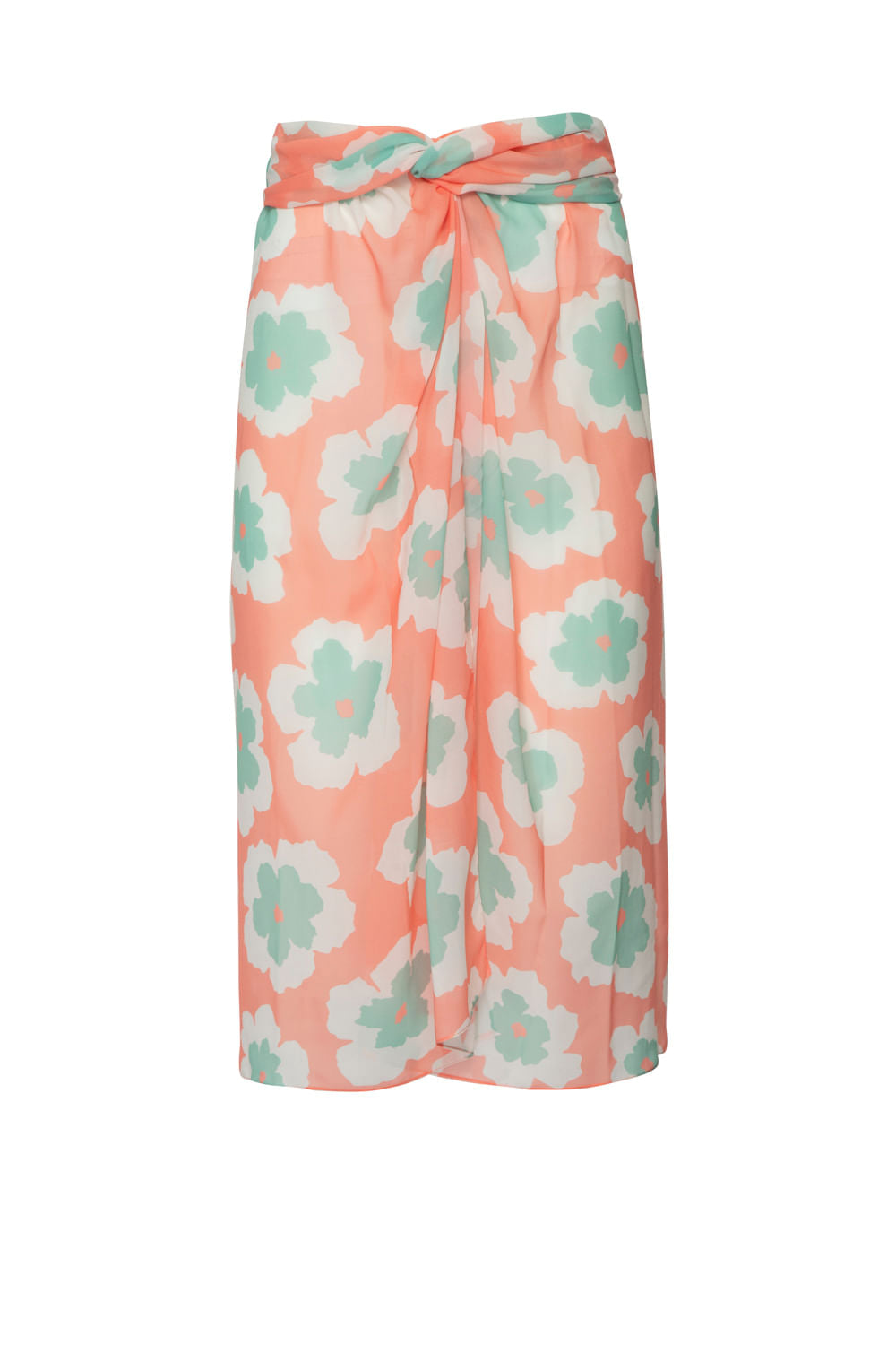 SAÍDA DE PRAIA MÍDI WIND FLOWER CORAL