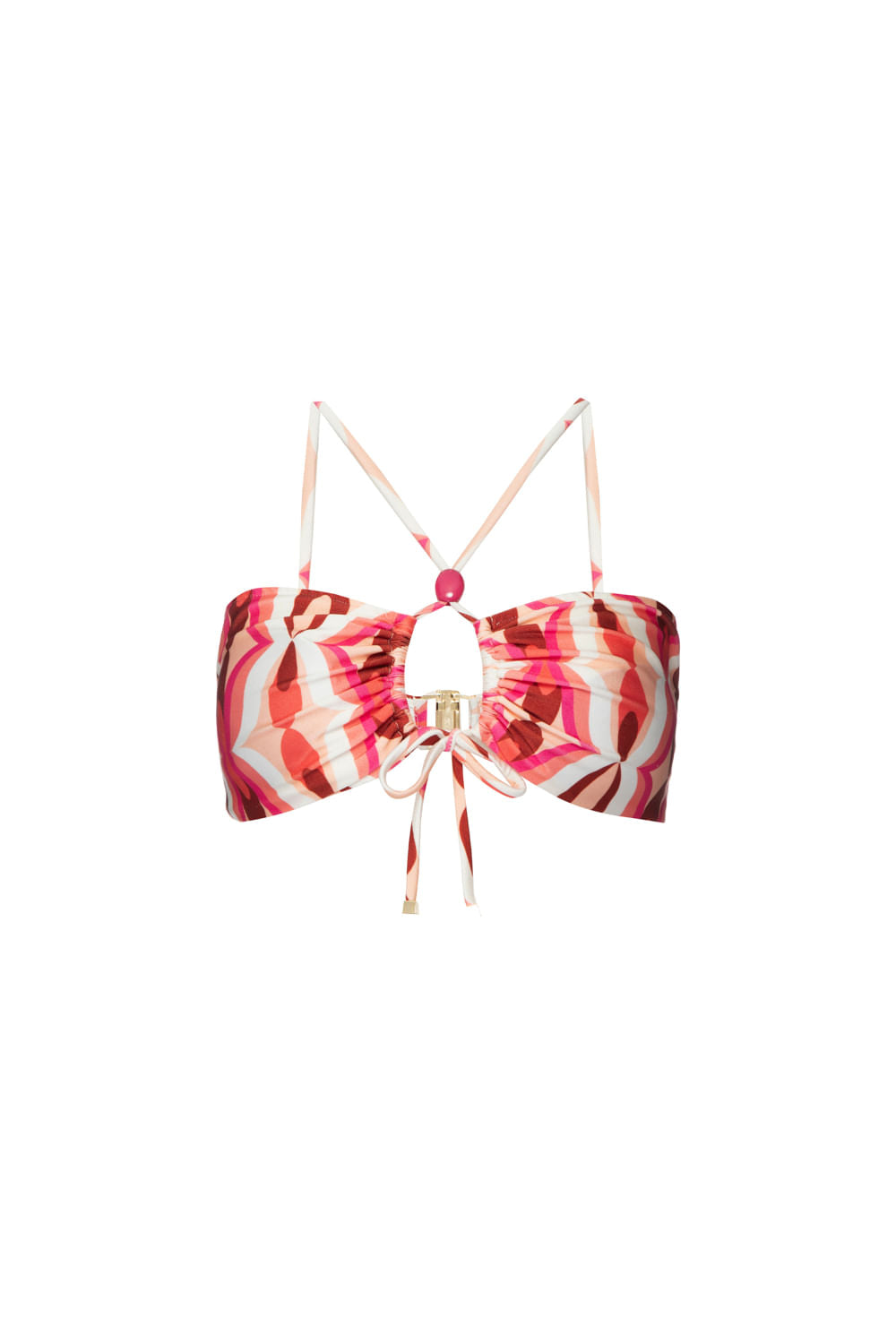 TOP BIQUÍNI FRANZIDO TWIST ROSA