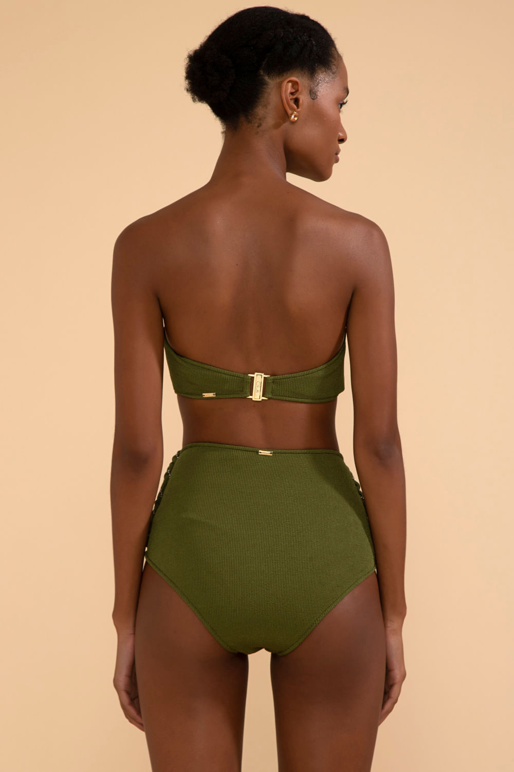 TOP BIQUÍNI SEM ALÇAS MALHA BASEL VERDE