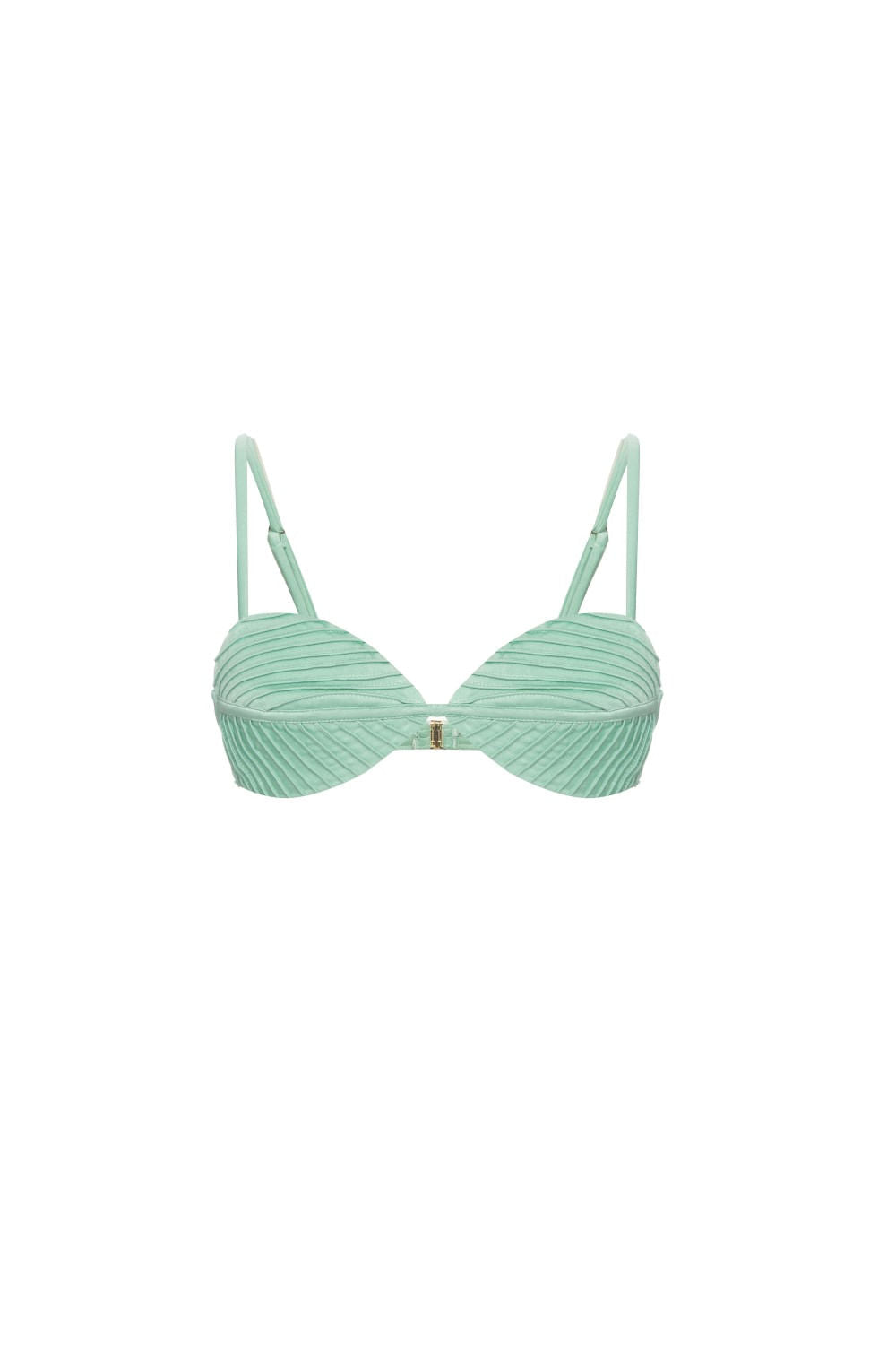 TOP BIQUÍNI NERVURAS LYCRA FEMME VERDE