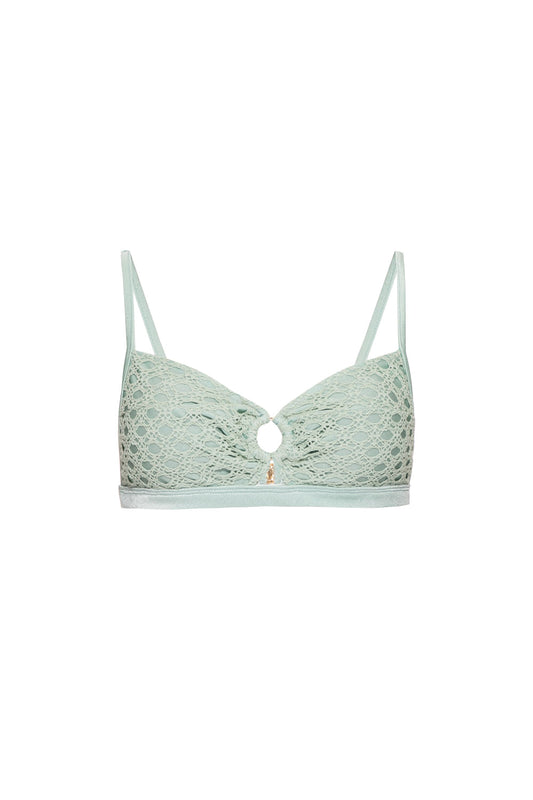 TOP BIQUÍNI ARGOLA LYCRA FEMME VERDE