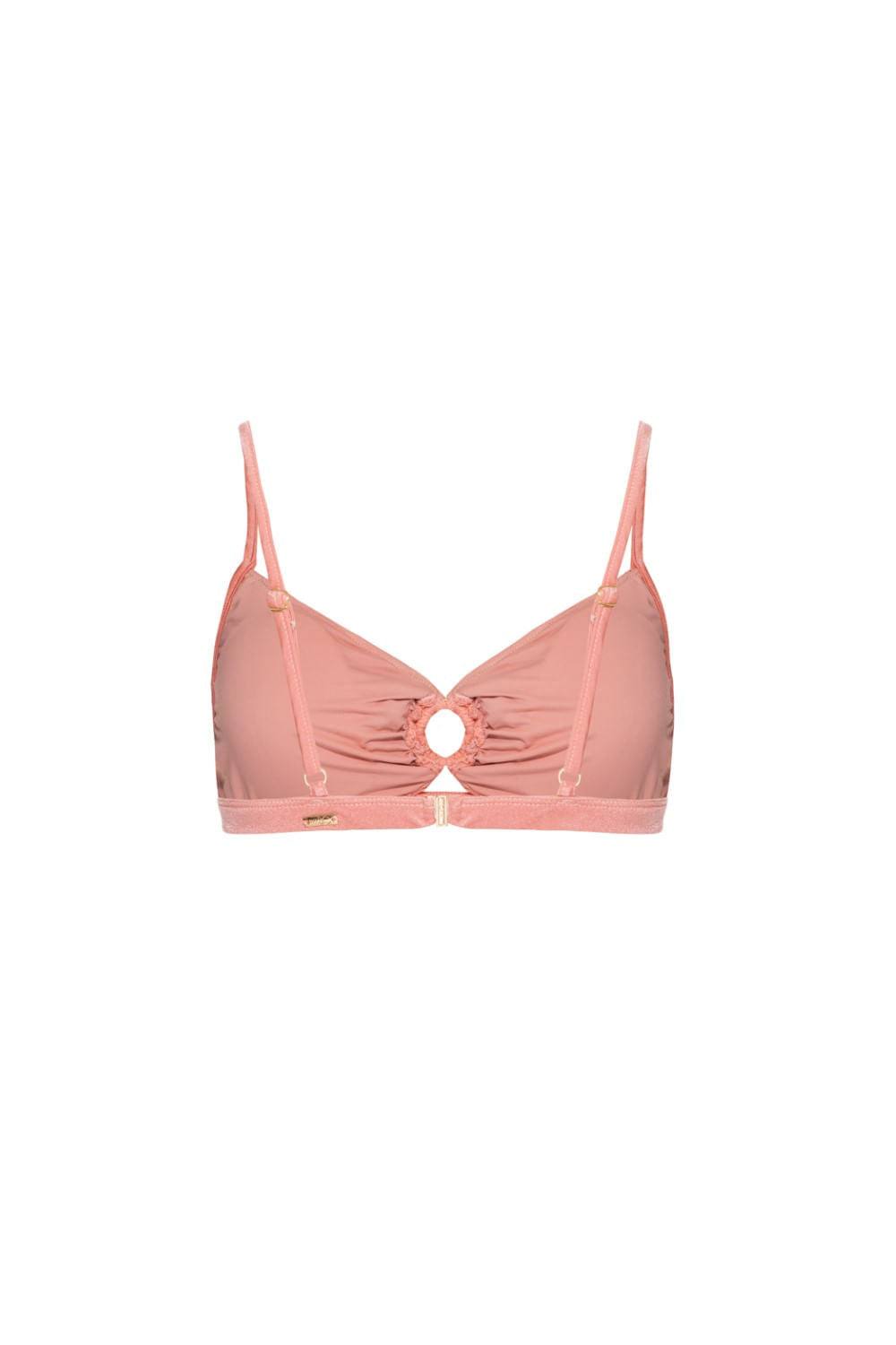 TOP BIQUÍNI ARGOLA LYCRA FEMME CORAL
