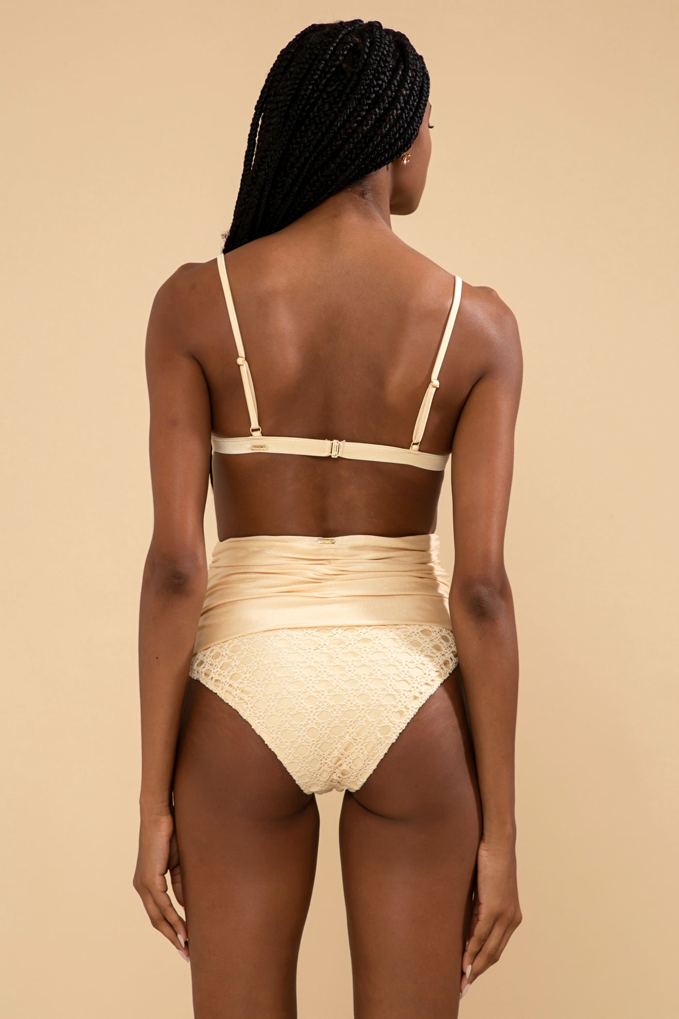 TOP BIQUÍNI ARGOLA LYCRA FEMME OFF WHITE