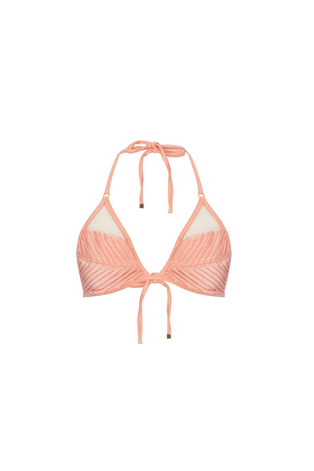 TOP BIQUÍNI TELA LYCRA FEMME CORAL