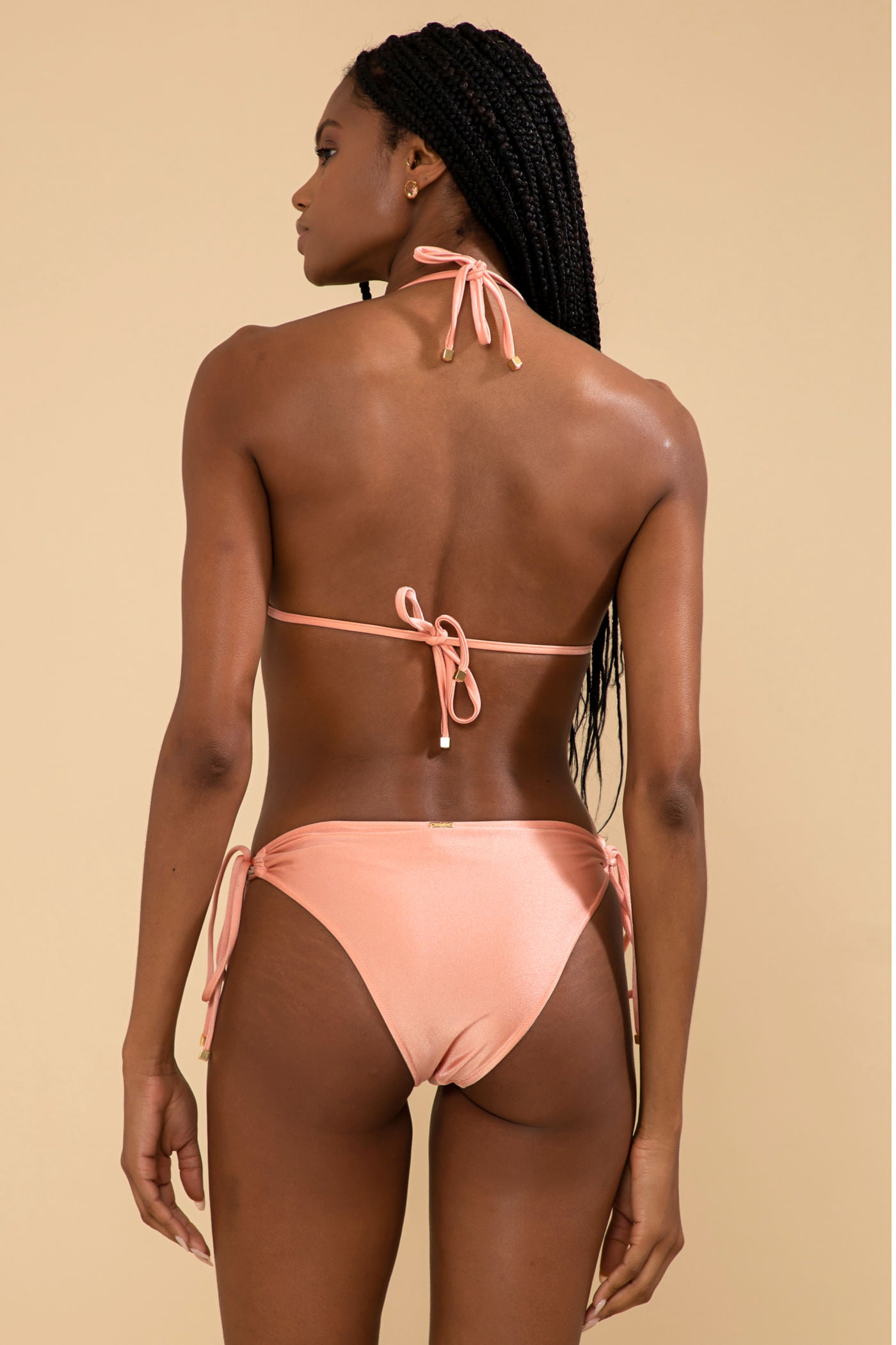 TOP BIQUÍNI TELA LYCRA FEMME CORAL