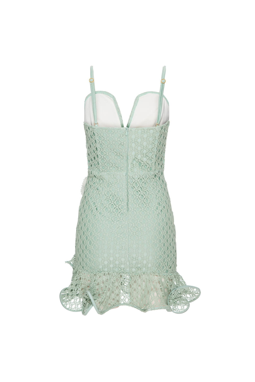 VESTIDO CURTO FOLHAS LYCRA FEMME VERDE