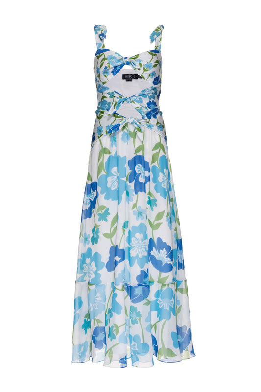 VESTIDO LONGO LAÇOS RETRÔ FLOWER OFF WHITE