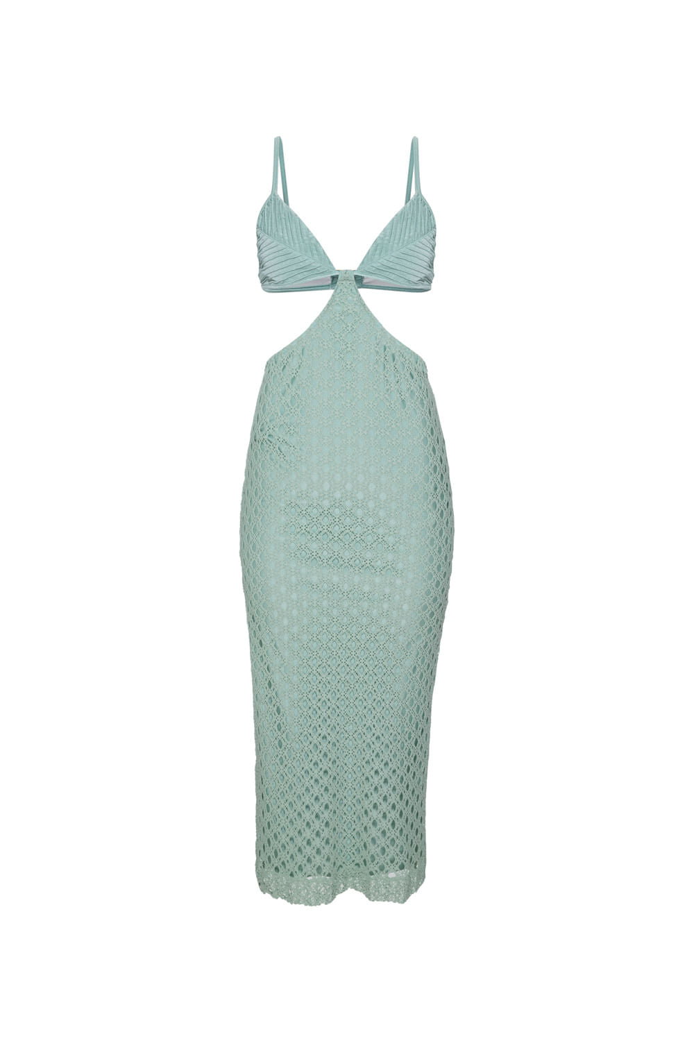 VESTIDO MÍDI LYCRA FEMME VERDE