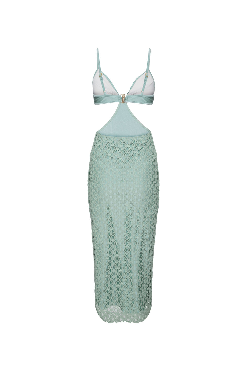 VESTIDO MÍDI LYCRA FEMME VERDE