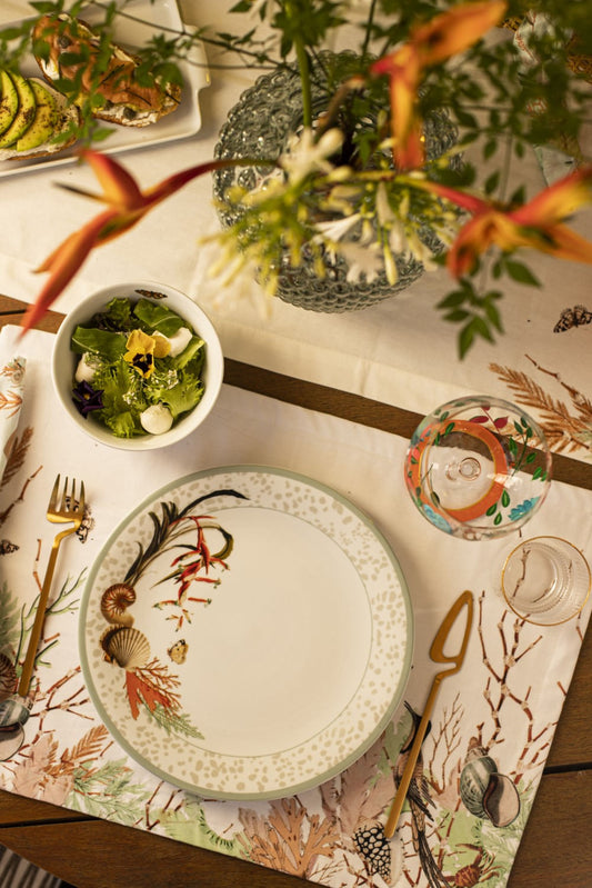 JOGO AMERICANO CORAL MAR TROPICAL UNICA