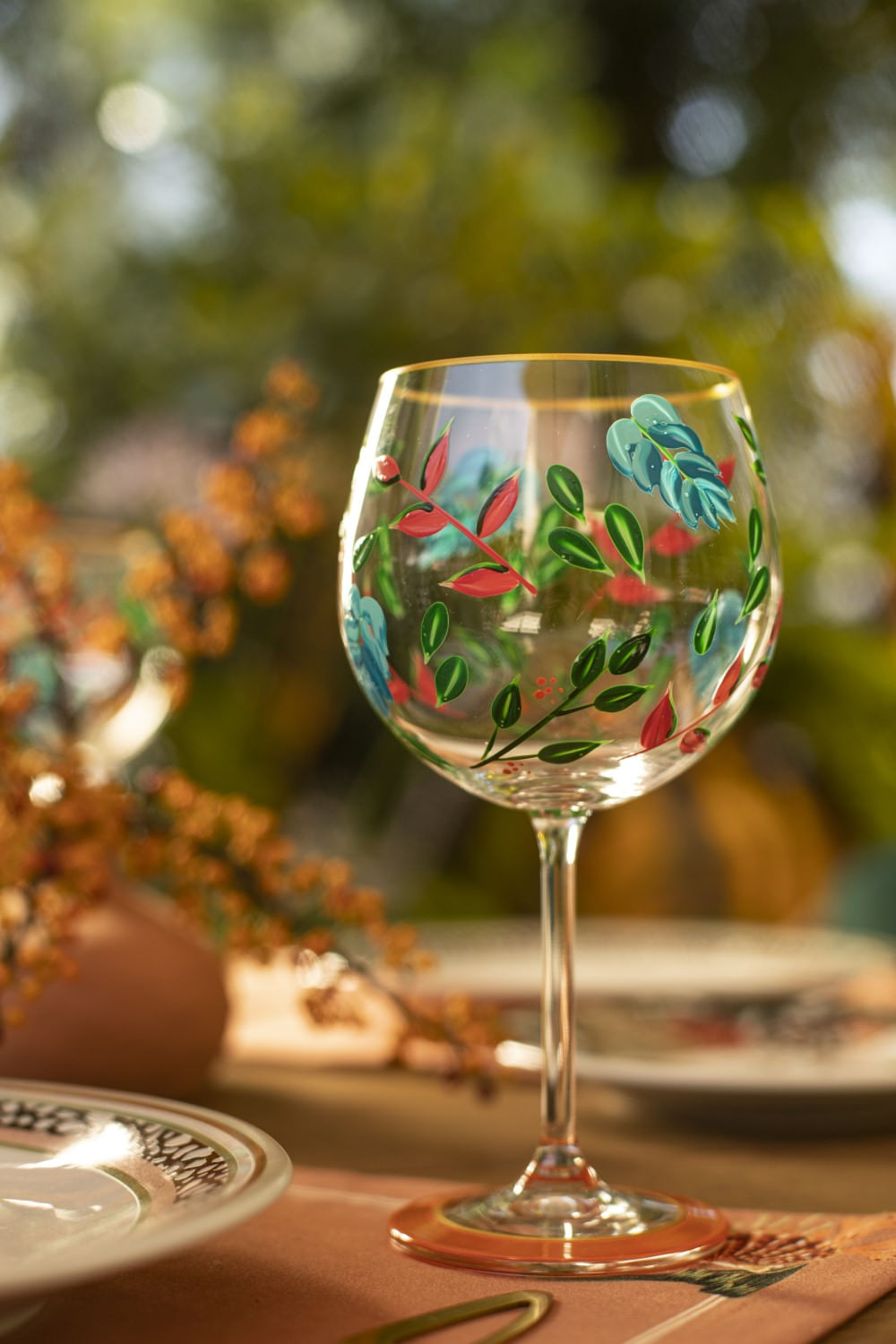 TAÇA ALTA TROPICÁLIA CRISTAL