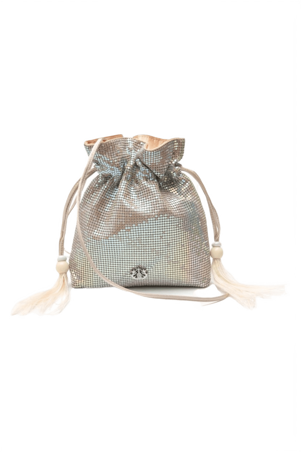 BOLSA BUCKET MALHA METÁLICA MOON