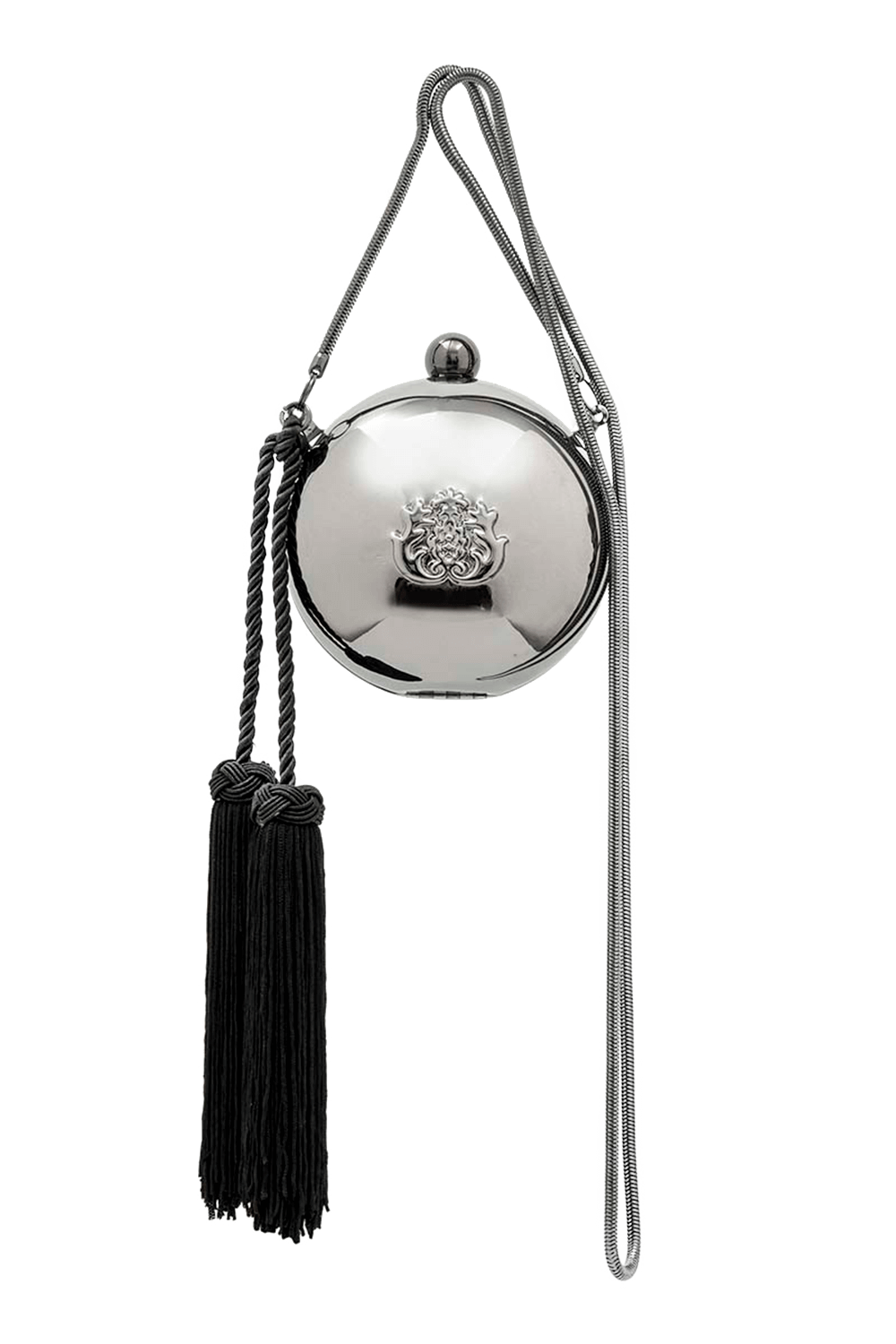 BOLSA CLUTCH ESFERA METAL ONIX