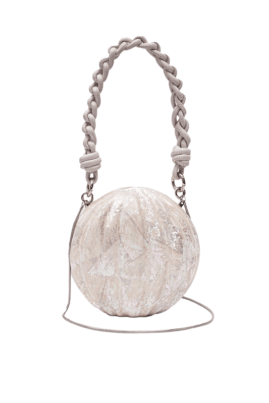 Bolsa clutch madrepérola esfera madreclara