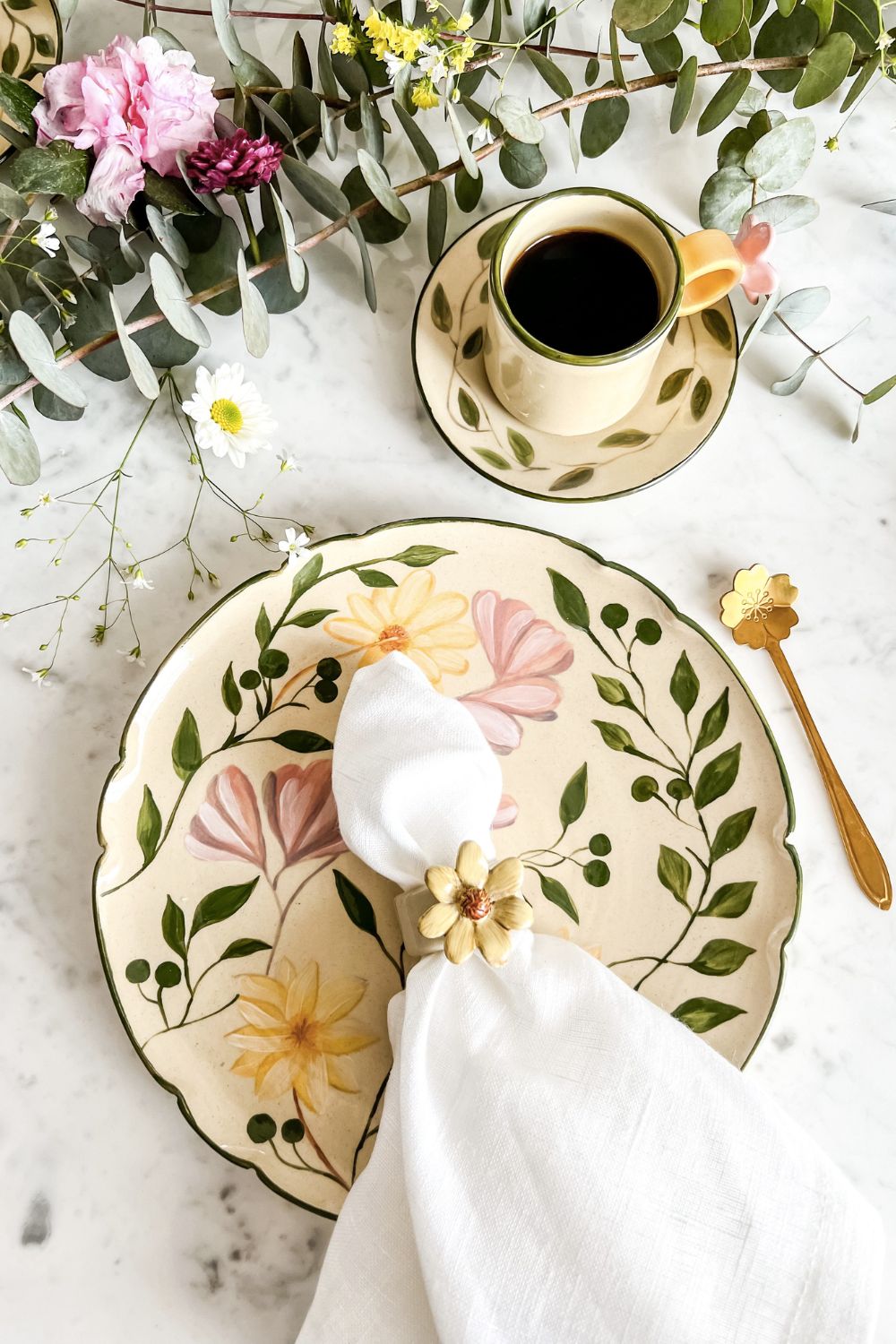 PORTA GUARDANAPO JASMINE AMARELO