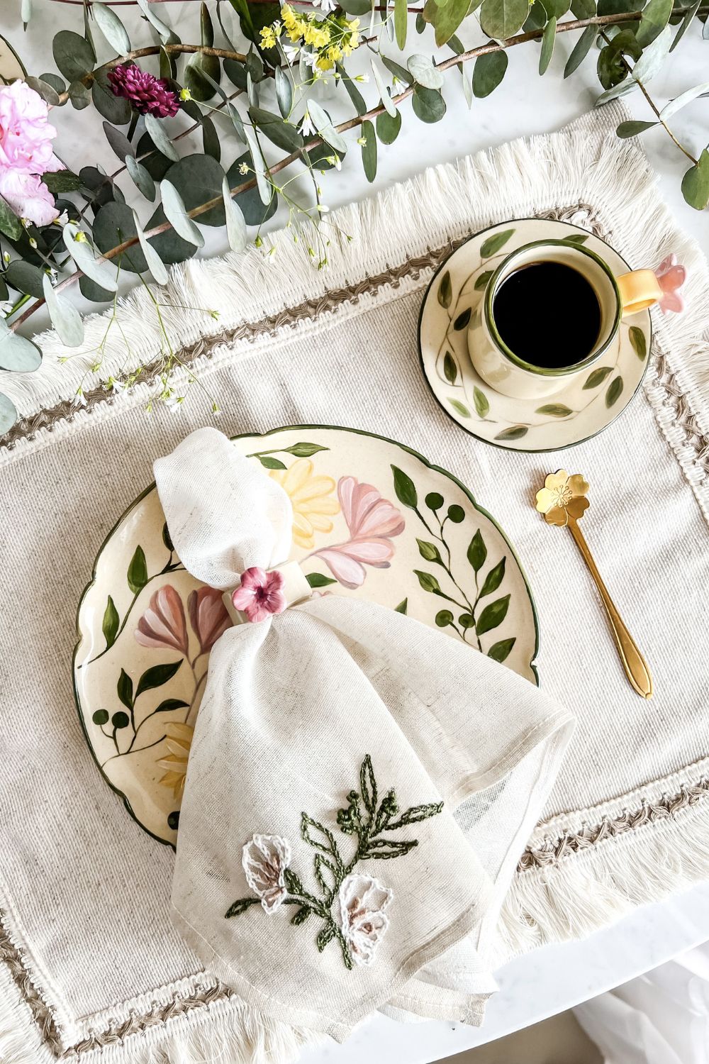 PORTA GUARDANAPO JASMINE ROSA