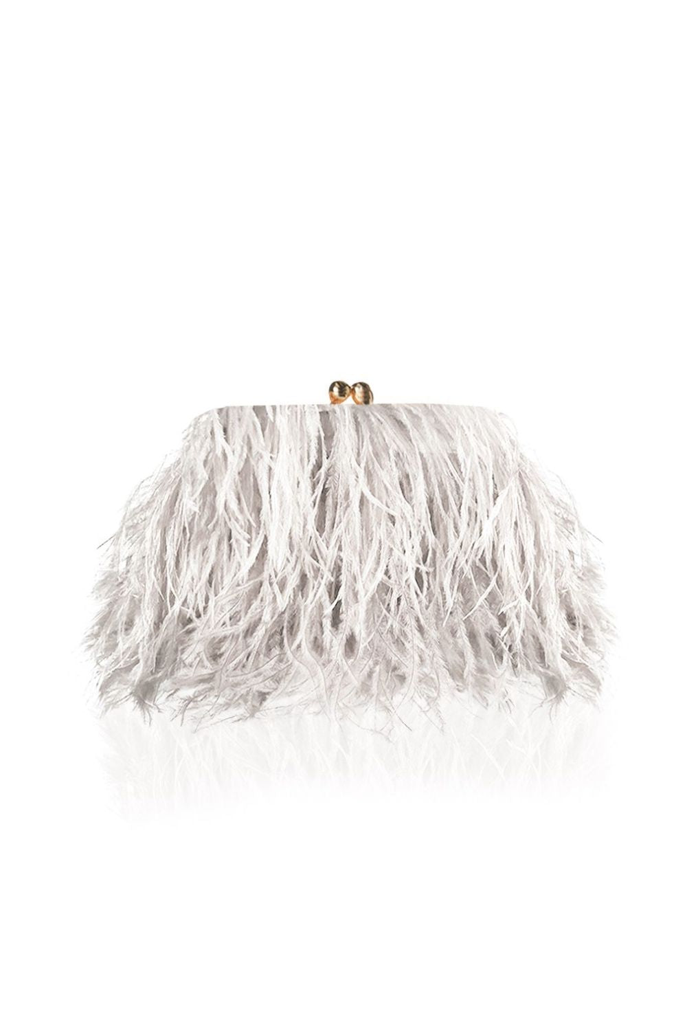 BOLSA CHARLOTTE FEATHER OFF WHITE