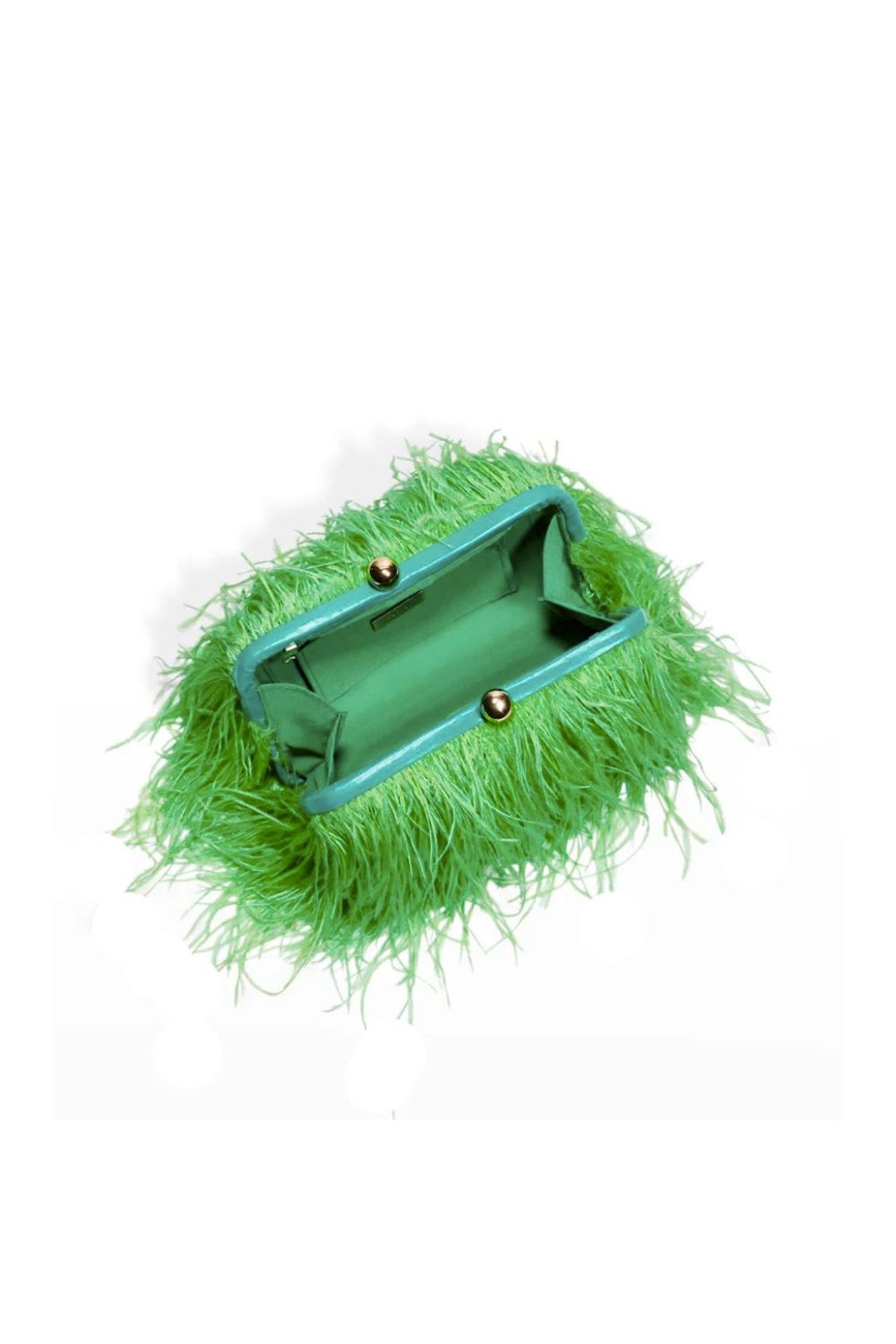 BOLSA CHARLOTTE FEATHER VERDE