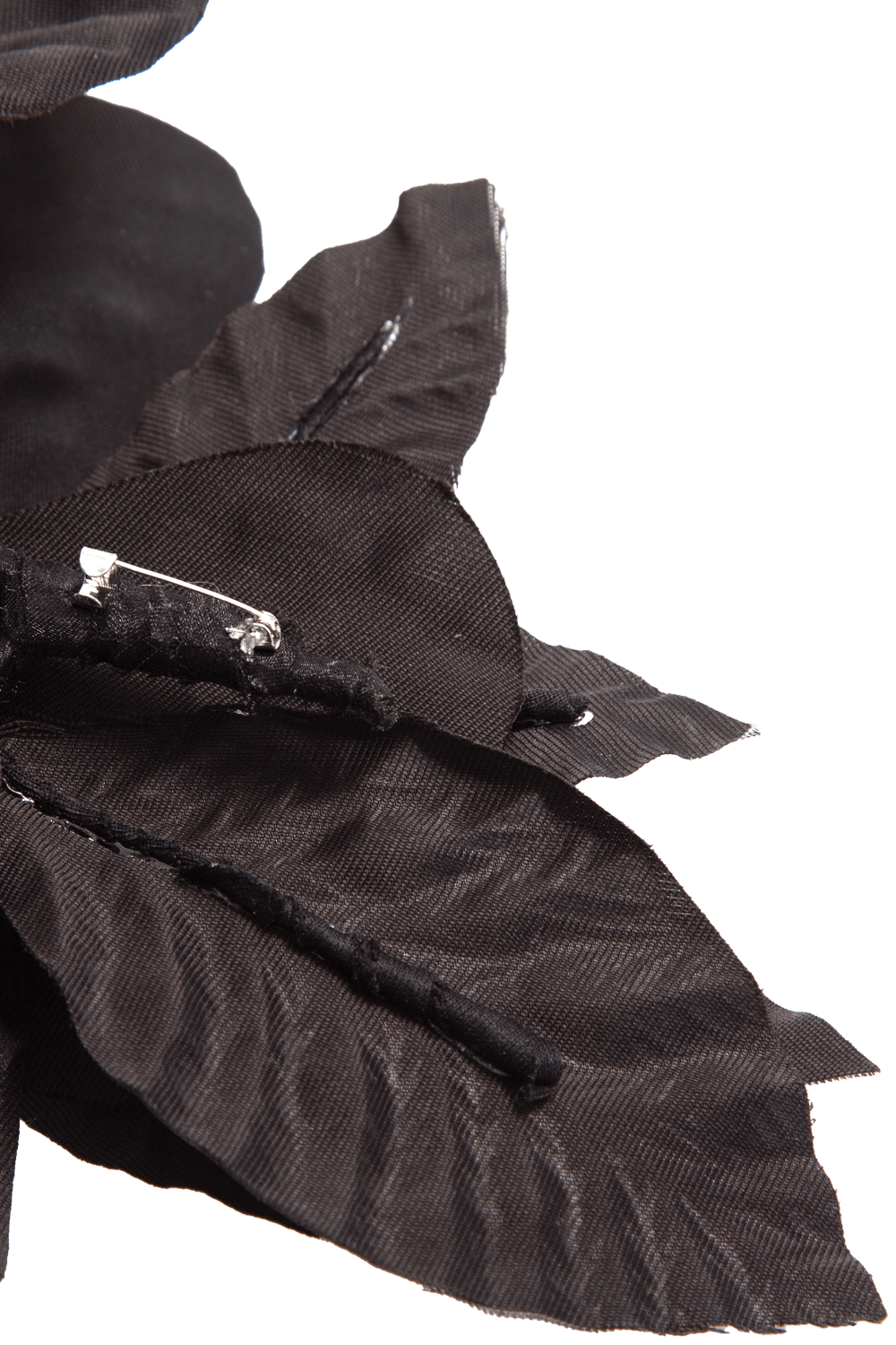 BROCHE FLOR ORIGAMI MIKADO PRETO