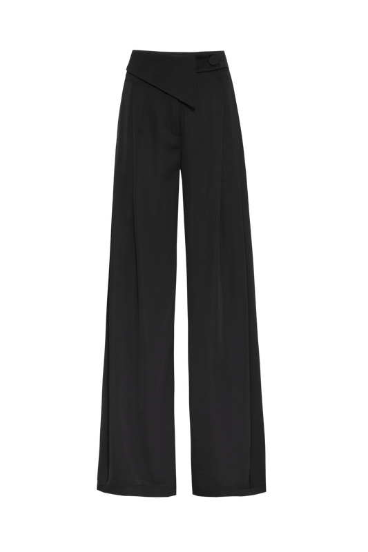 CALÇA AMPLA CETIM MONALISA PRETO