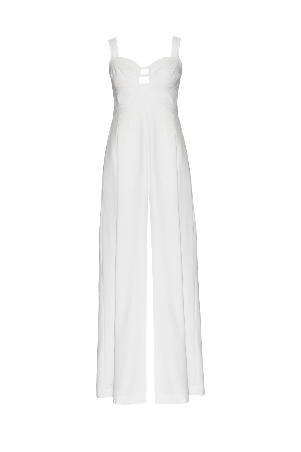 MACACÃO RECORTES LOYAL CREPE OFF WHITE