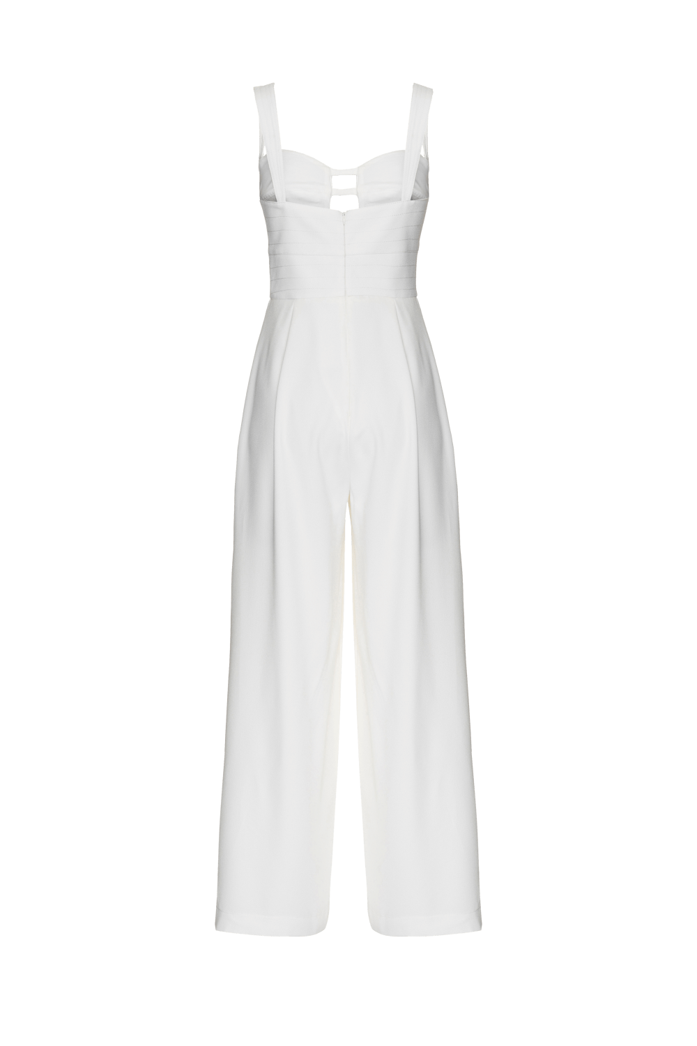 MACACÃO RECORTES LOYAL CREPE OFF WHITE