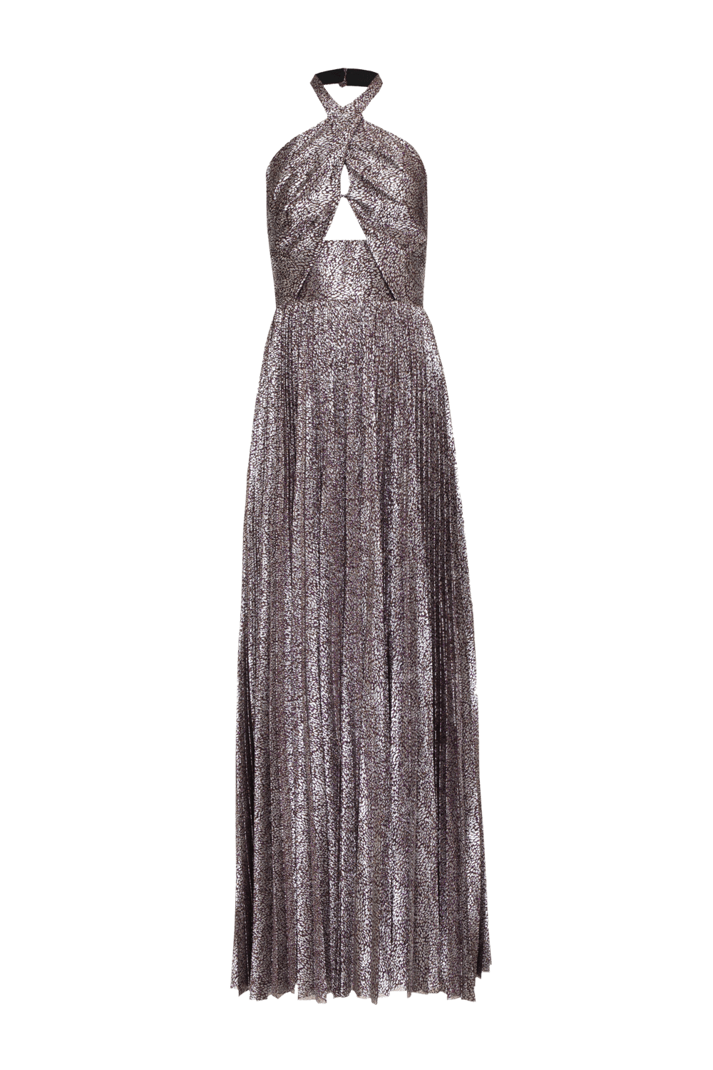 VESTIDO LONGO FRENTE ÚNICA TULE ZOE UVA