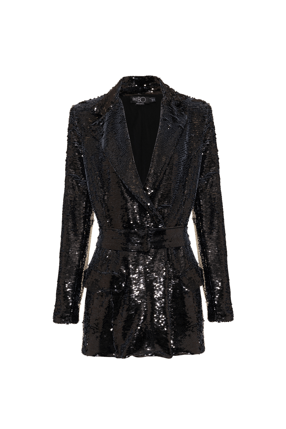 BLAZER BOLSOS PAETÊ VIBRANT PRETO