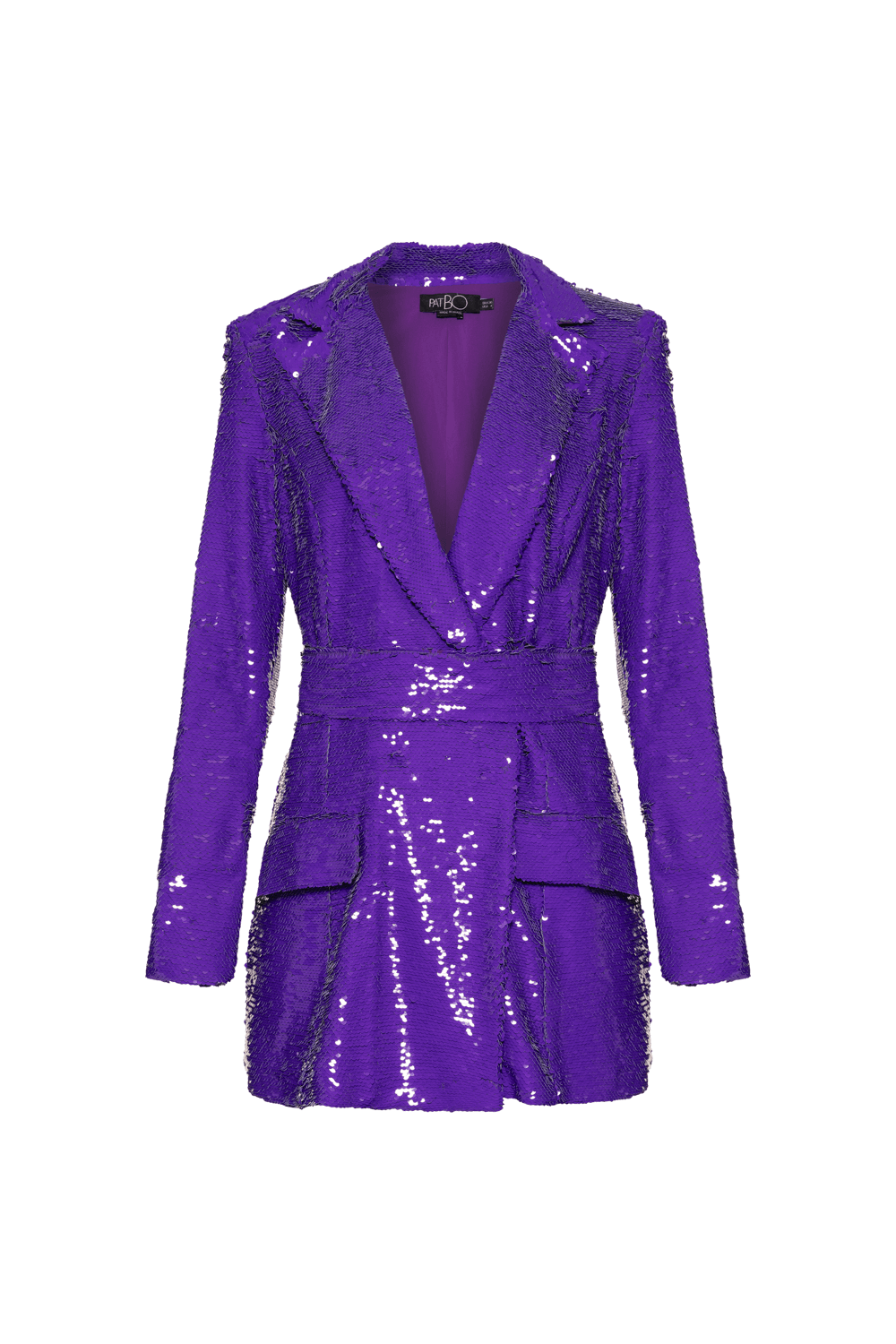 BLAZER BOLSOS PAETÊ VIBRANT ROXO