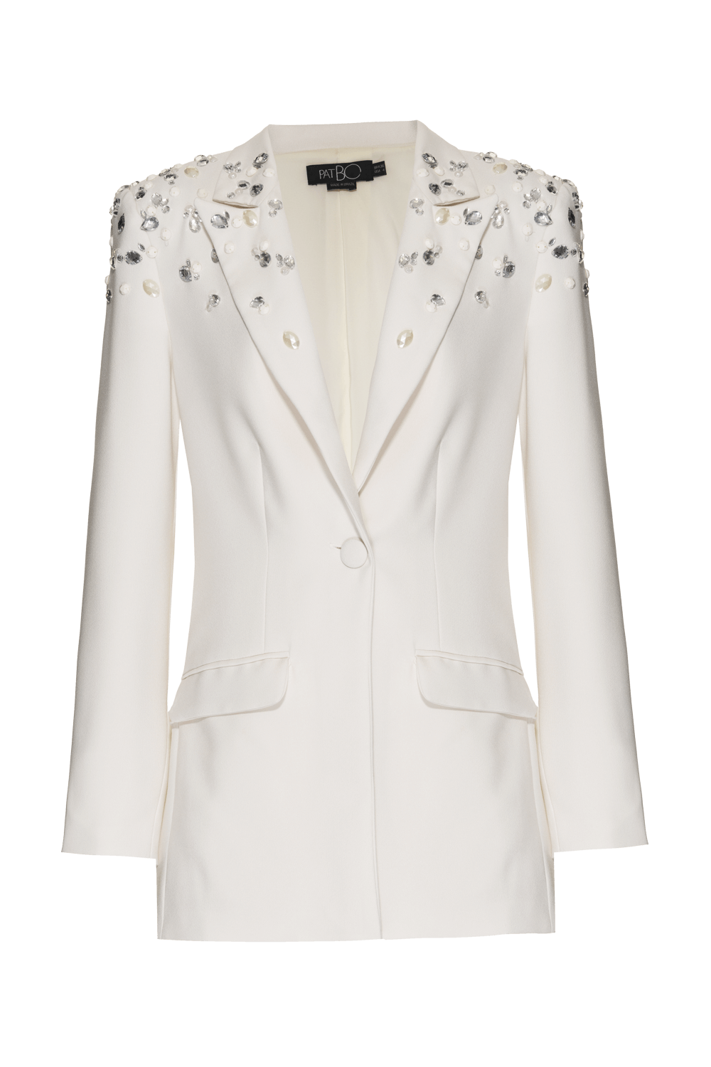 BLAZER BORDADO CREPE DESIRE OFF WHITE