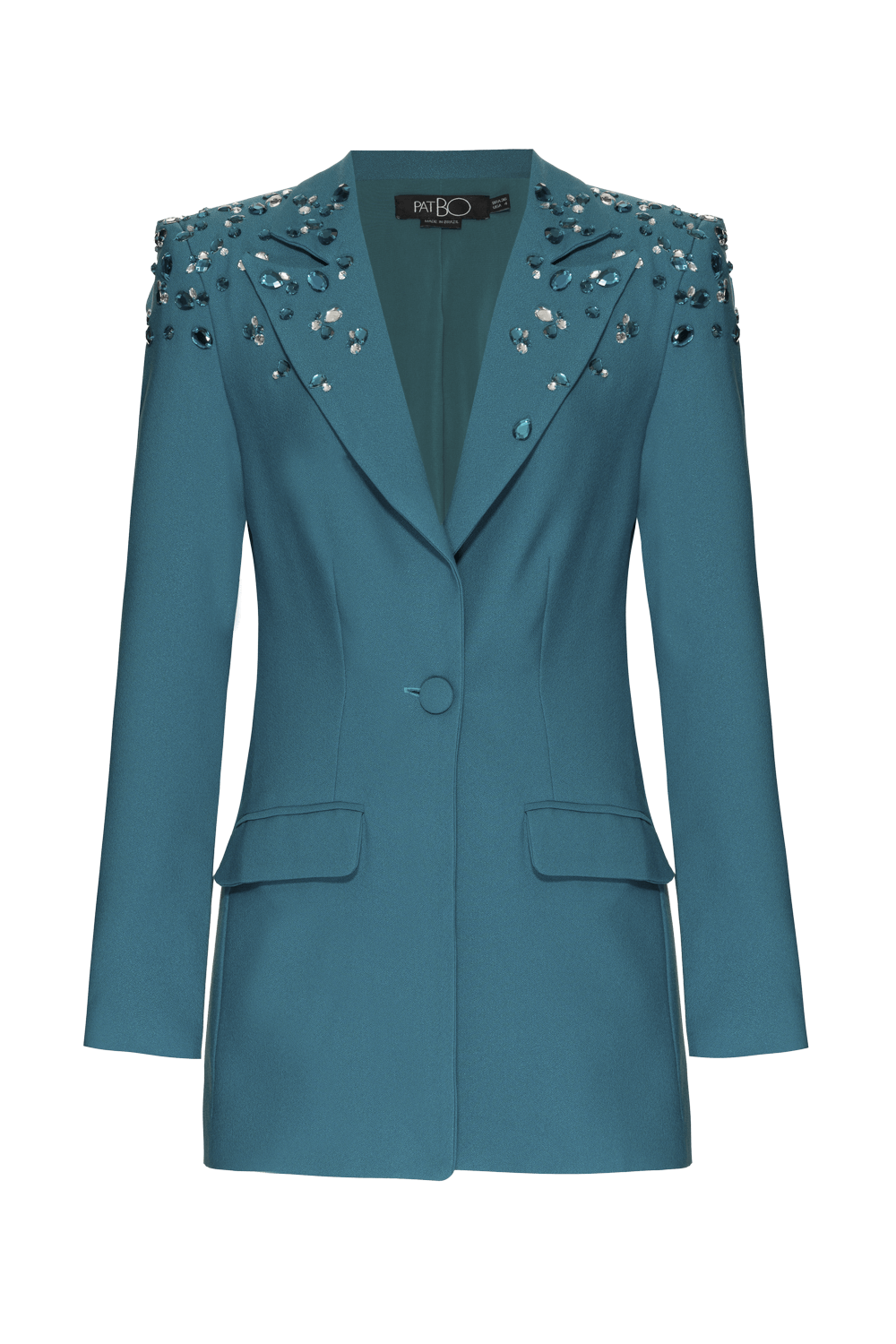 BLAZER BORDADO CREPE DESIRE VERDE