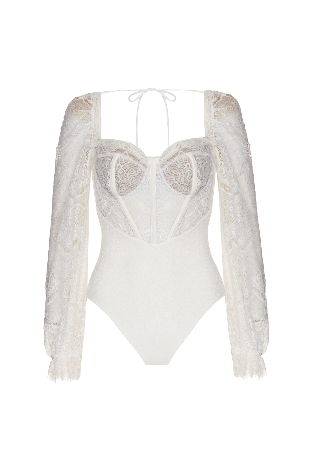 BODY RECORTES RENDA SENSES OFF WHITE