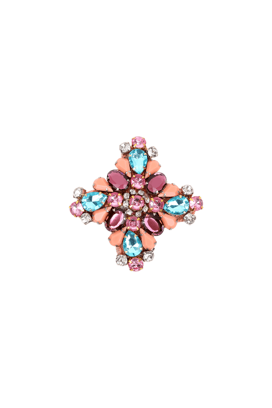 BROCHE BORDADO DEGRADÊ KOBAI MULTICOR
